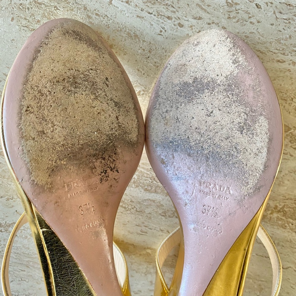 Vintage Prada Thong Sandal Wedges - Picture 11 of 11